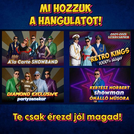 Elegáns esküvői helyszínen zenél az A'la Carte Showband